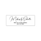Schriftart Makeup-Studio Name Rücksendeadresse Tel Permastempel (Design)