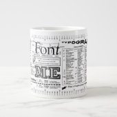 Schriftart Me Typografie ExtraBold Edition Jumbo-Tasse (Vorderseite)