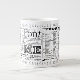 Schriftart Me Typografie ExtraBold Edition Jumbo-Tasse
