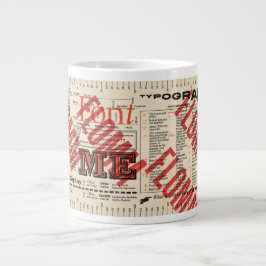 Schriftart Me Typografie FLommwoorde Edition Jumbo-Tasse