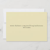 Schriftart mit schwarzem und gelbem Herz Save the Save The Date (Rückseite)