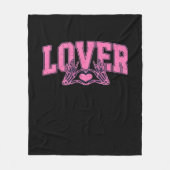 Schriftart mit Skeletthandschuhen klassisch Fleecedecke (Vorderseite)