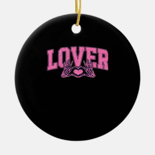 Schriftart mit Skeletthandschuhen klassisch Keramik Ornament (Vorne)