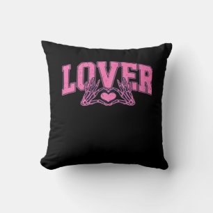 Schriftart mit Skeletthandschuhen klassisch Kissen