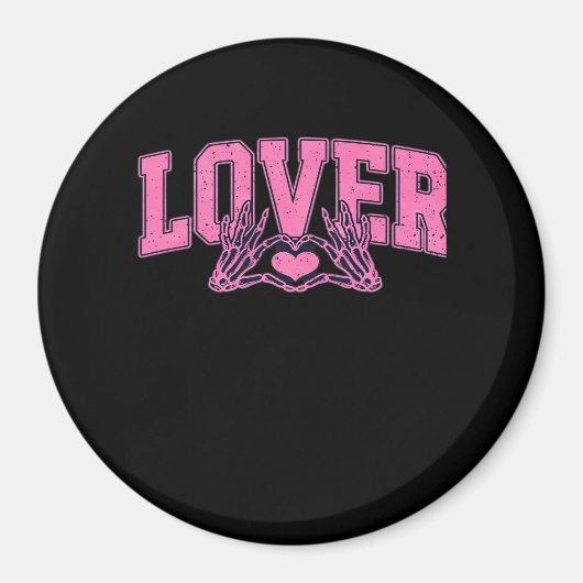 Schriftart mit Skeletthandschuhen klassisch Magnet (Vorne)