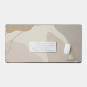 Schriftart Monogram mit modernen Bio Formen Schreibtischunterlage (Tastatur & Maus)