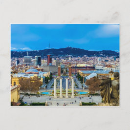 Schriftart Montjuic, Barcelona Postcard Postkarte