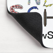 Schriftart Mouse Pad Mousepad (Ecke)