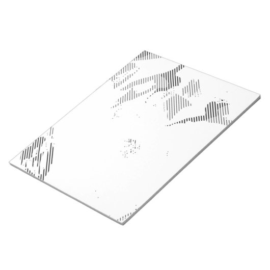 Schriftart, Musik, einfarbig, Kreis, Muster, Monoc Notizblock (angewinkelt)