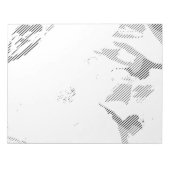 Schriftart, Musik, einfarbig, Kreis, Muster, Monoc Notizblock (Vorderseite)