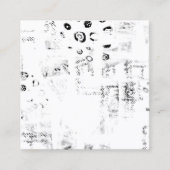 Schriftart, Musik, einfarbig, Kreis, Muster, Monoc Telefonnummerkarte (Vorderseite)