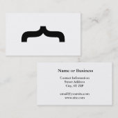 Schriftart Mustache Visitenkarte (Vorne/Hinten)