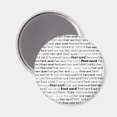 Schriftart Nerd Magnet (Vorderseite/Rückseite)