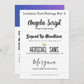 Schriftart-Paare für Einladungen Teil 2 von LeahG (Vorne/Hinten)