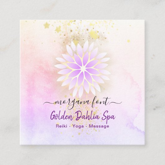 *~ Schriftart Test Morgana Schriftart Quadratische Visitenkarte (Vorderseite)