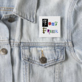 Schriftart-ungewöhnliches Typografie-Sprichwort Button (Beispiel)