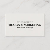 Schriftart Vintager Typ Visitenkarte (Vorderseite)