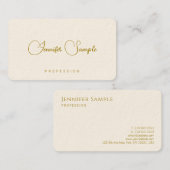 Schriftart-Vorlage Moderne Typografie Visitenkarte (Vorne/Hinten)