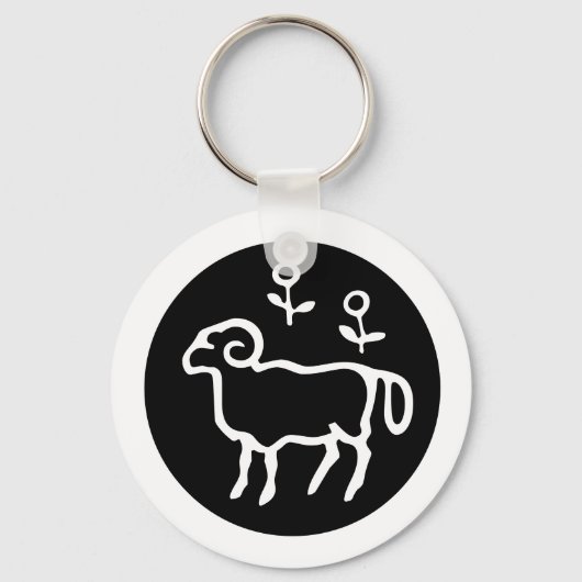 Schriftart Zodiac: ARIES + Ihre Farben und Ideen Schlüsselanhänger (Vorderseite)