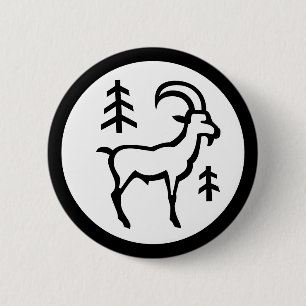 Schriftart Zodiac: CAPRICORN + Ihre Farben und Ide Button