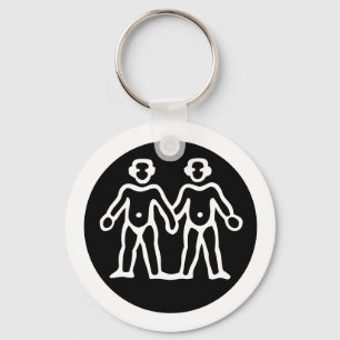 Schriftart Zodiac: GEMINI + Ihre Farben und Ideen Schlüsselanhänger