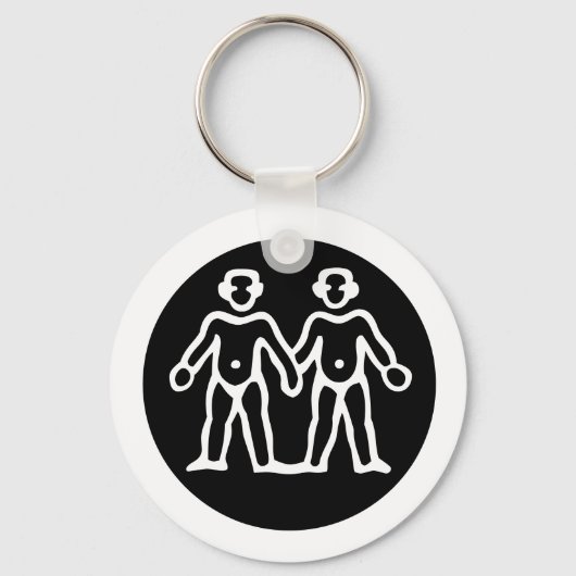 Schriftart Zodiac: GEMINI + Ihre Farben und Ideen Schlüsselanhänger (Vorderseite)