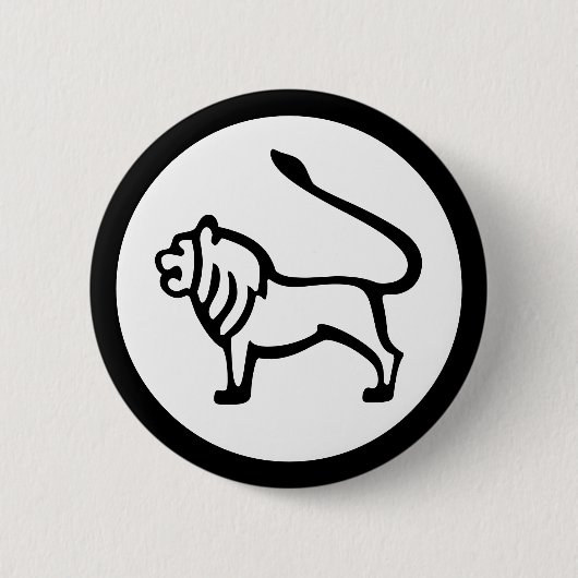 Schriftart Zodiac: LEO + Ihre Farben und Ideen Button (Vorderseite)