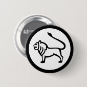 Schriftart Zodiac: LEO + Ihre Farben und Ideen Button (Vorne & Hinten)