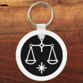 Schriftart Zodiac: LIBRA + Ihre Farben und Ideen Schlüsselanhänger (Vorderseite)