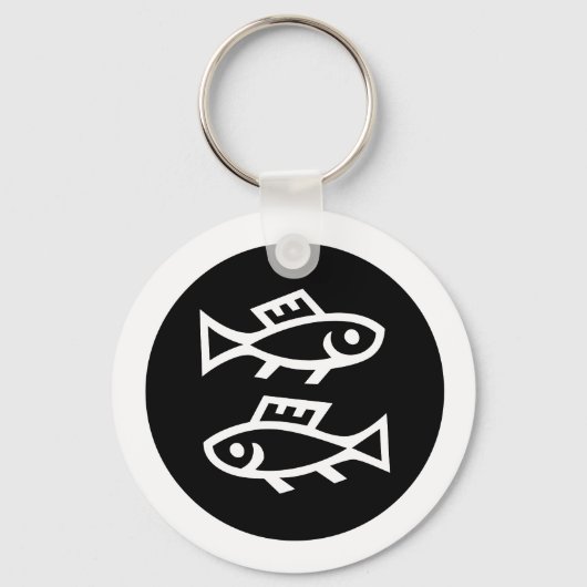 Schriftart Zodiac: PISCES + Ihre Farben und Ideen Schlüsselanhänger (Vorderseite)