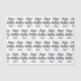 Schriftart zum Geburtstag Seidenpapier