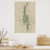 Schriftbild der Wasatch Front (Utah) Poster (Küche)