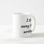 Schriftblock 1 Abstand vom Schreiben der Tasse (VorderseiteRechts)