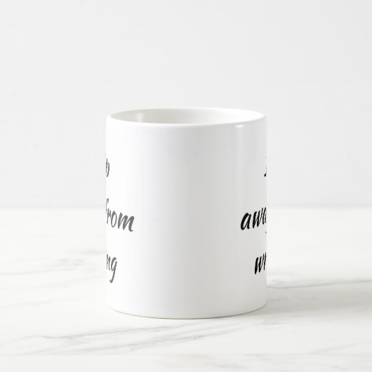 Schriftblock 1 Abstand vom Schreiben der Tasse (Mittel)