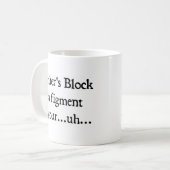 Schriftblock Kaffeetasse (Vorderseite Links)