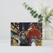 Schriften auf dem Times Square Postkarte (Stehend Vorderseite)