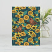 Schriften und Blume in dunkelblau (Stehend Vorderseite)