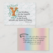 Schriften von der Bibel Visitenkarte (Vorne/Hinten)