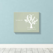 Schriftenfamilie Canvas drucken, warmes Grau Leinwanddruck (Insitu (Holzboden))