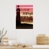 Schriftenposter Psalm 13:3 Poster (Küche)