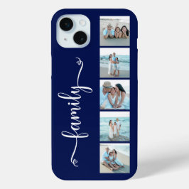 Schriftfamilie Foto Marineblau Case-Mate iPhone Hülle