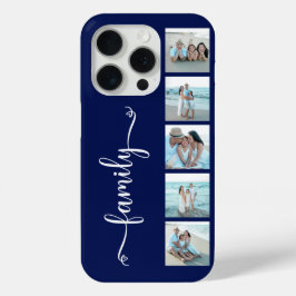 Schriftfamilie Foto Marineblau Case-Mate iPhone Hülle