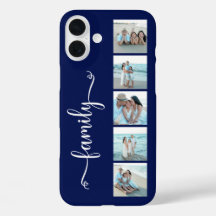 Schriftfamilie Foto Marineblau