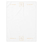 Schriftfarbe für das Firmenlogo Tischdecke (Vorderseite)