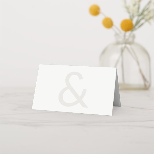 Schriftgestaltung Hochzeit Platzkarte (Rückseite)