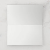 Schriftgestaltung Hochzeit Platzkarte (Innenseite Aufgefaltet)