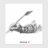 Schrifthandschrift Aufkleber (Blatt)