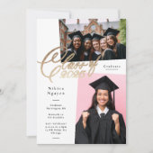 Schriftklasse 2025 | 3 Foto Graduate Party Ankündigung (Vorderseite)