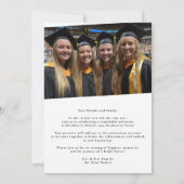 Schriftklasse 2025 | 3 Foto Graduate Party Ankündigung (Rückseite)