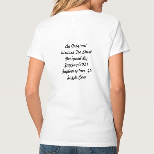 Schriftkleidung/-hemd/-frauen T-Shirt (Rückseite)